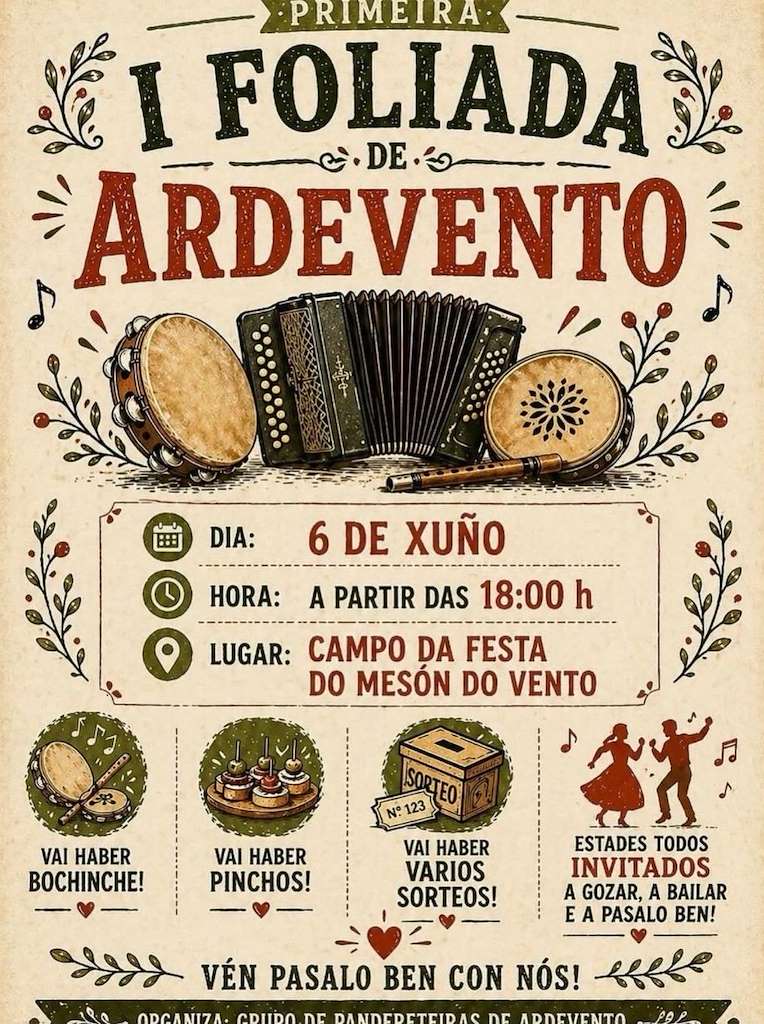 I Foliada de Ardevento (2026) en Ordes