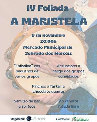 Fechas, información, programa, cartel, imágenes, mapa y ubicación de IV Foliada de Maristela (2025) en Sobrado