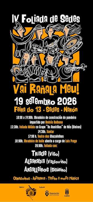 Fechas, información, programa, cartel, imágenes, mapa y ubicación de Foliada de Sedes (2026) en Narón