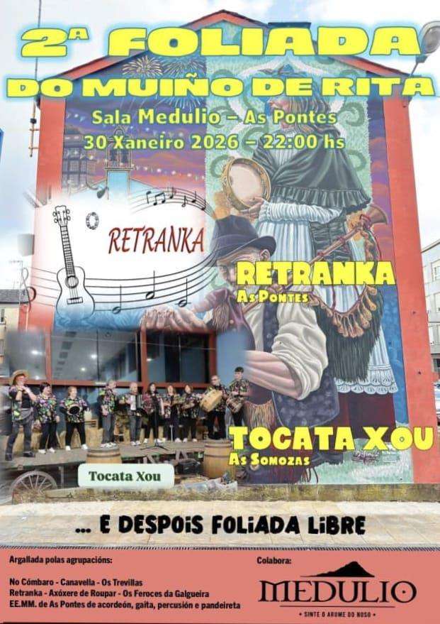 II Foliada do Muiño de Rita  (2026) en As Pontes de García Rodríguez