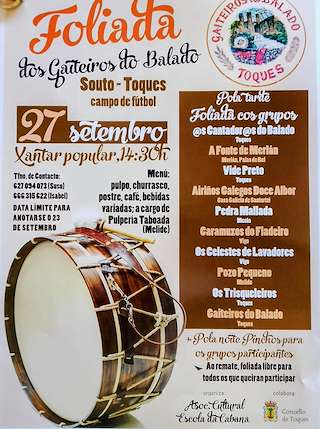 Fechas, información, programa, cartel, imágenes, mapa y ubicación de Foliada dos Gaiteiros do Balado (2025)  en  Toques