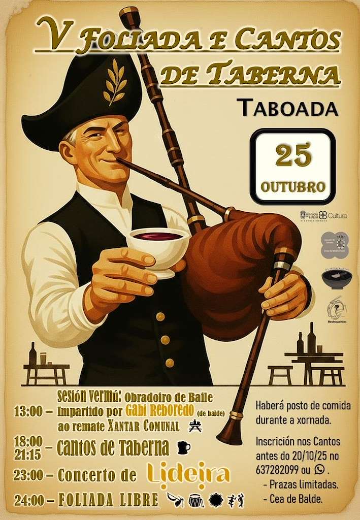 V Foliada e Cantos de Taberna (2025) en Taboada