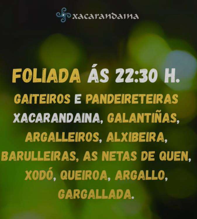 Foliada e XXIII Romería do Lecer Xacarandaina (2025) en A Coruña