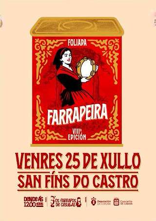 Fechas, información, programa, cartel, imágenes, mapa y ubicación de VIII Foliada Farrapeira de San Fins do Castro  en  Cabana de Bergantiños