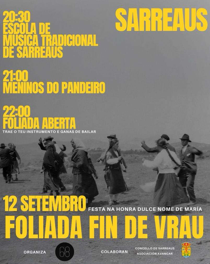 Foliada Fin de Vrau (2026) en Sarreaus