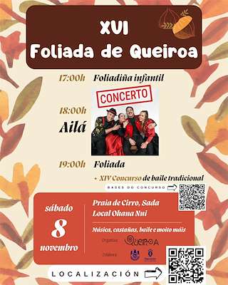 Fechas, información, programa, cartel, imágenes, mapa y ubicación de XVI Foliada Mariñeira (2025)  en  Sada