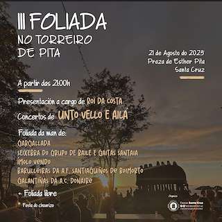 Fechas, información, programa, cartel, imágenes, mapa y ubicación de III Foliada no Torreiro de Pita  en  Oleiros