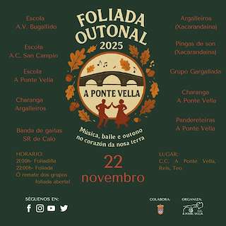 Fechas, información, programa, cartel, imágenes, mapa y ubicación de Foliada Outonal (2025)  en  Teo