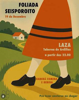 Fechas, información, programa, cartel, imágenes, mapa y ubicación de Foliada Seisporoito (2025)  en  Laza