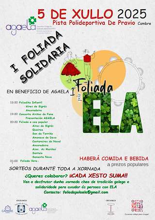 Fechas, información, programa, cartel, imágenes, mapa y ubicación de I Foliada Solidaria  en  Cambre