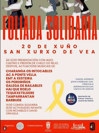 Fechas, información, programa, cartel, imágenes, mapa y ubicación de Foliada Solidaria de San Xurxo de Vea (2026)  en  A Estrada