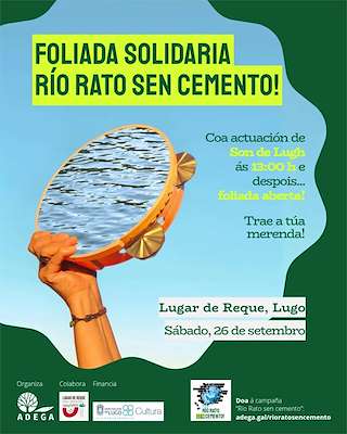 Fechas, información, programa, cartel, imágenes, mapa y ubicación de Foliada Solidaria Rio Rato Sen Cemento (2026) en Lugo