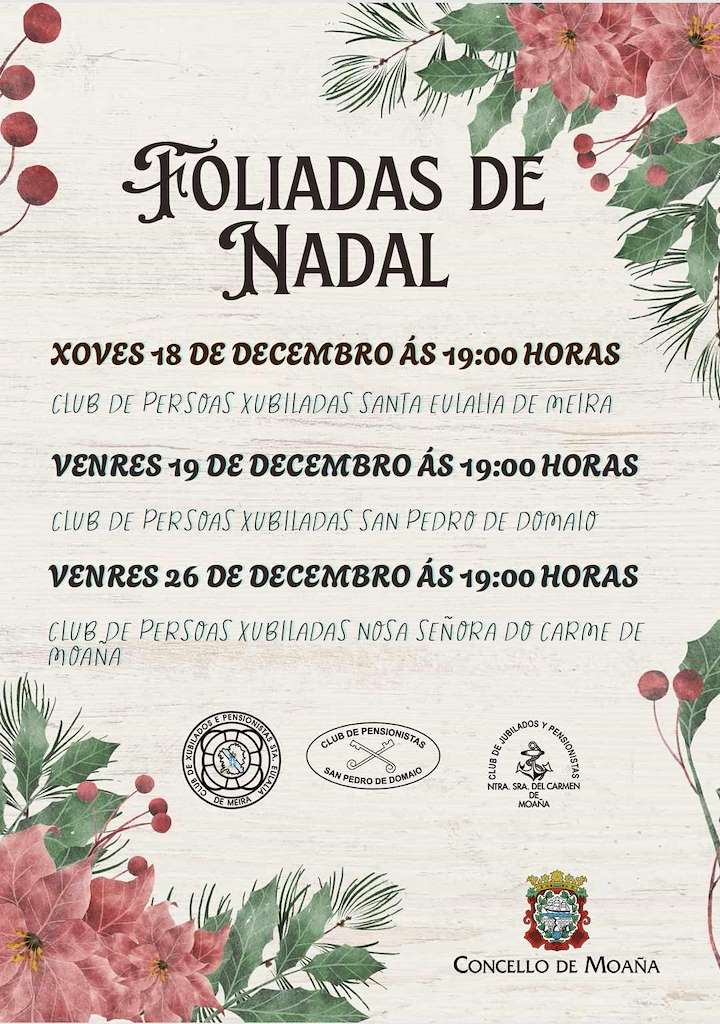 Foliadas de Nadal en Moaña