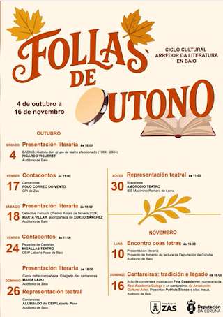 Fechas, información, programa, cartel, imágenes, mapa y ubicación de Follas de Outono  (2025) en Zas