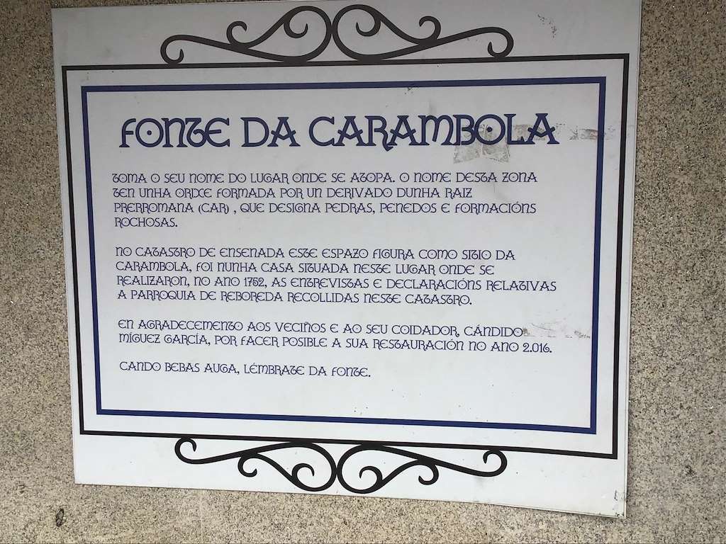 Fonte da Carambola en Redondela