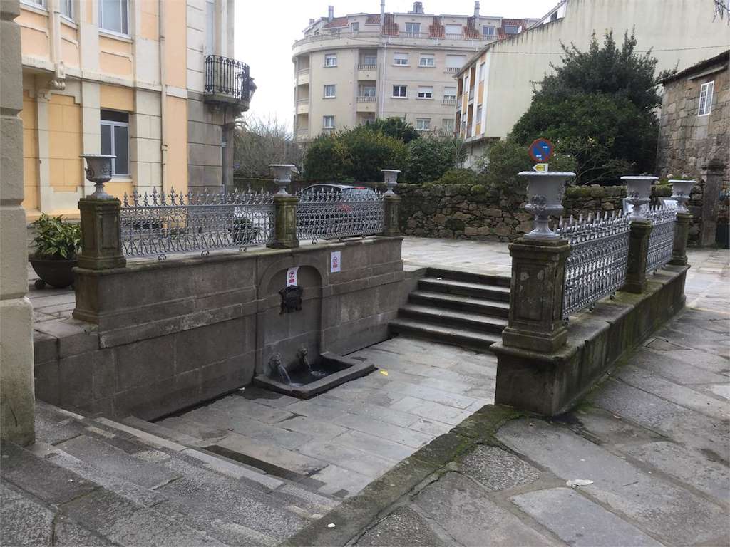 Fonte das Burgas en Caldas de Reis