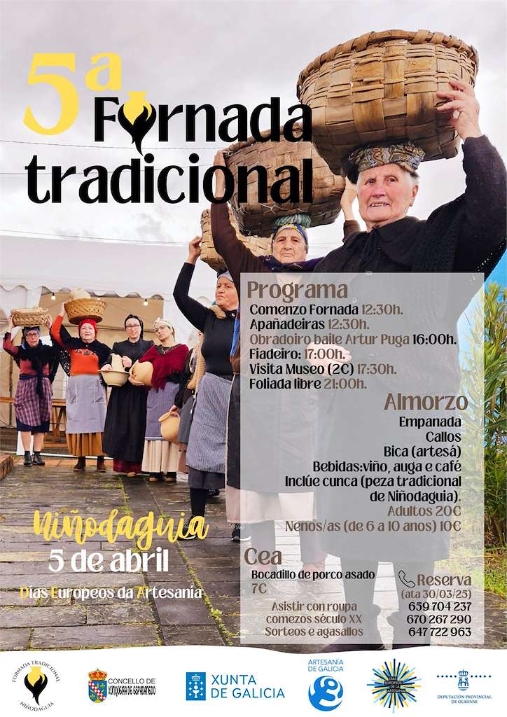 V Fornada Tradicional e Fiadeiro de Niñodaguia (2025) en Xunqueira de Espadanedo