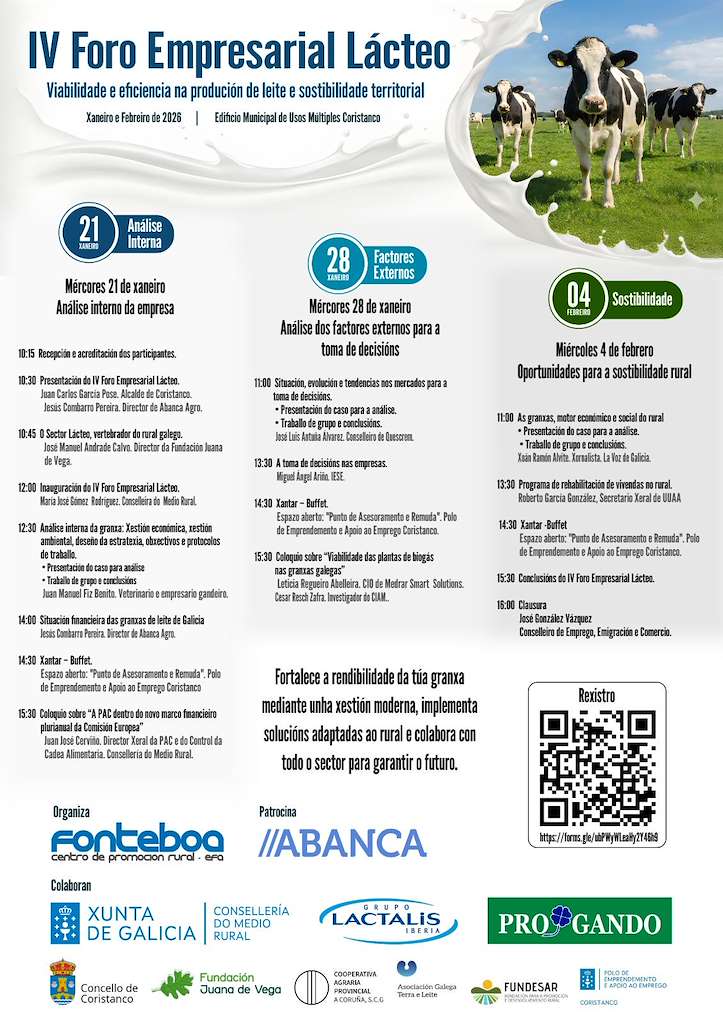 IV Foro Empresarial Lácteo de Galicia en Coristanco