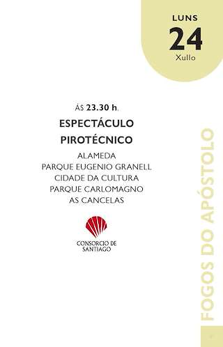 Fuegos del Apóstol (2026) en Santiago de Compostela