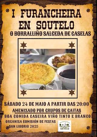 Fechas, información, programa, cartel, imágenes, mapa y ubicación de I Furancheira de Soutelo  en  Salceda de Caselas