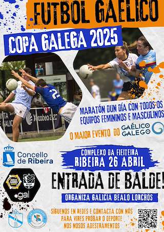 Fechas, información, programa, cartel, imágenes, mapa y ubicación de Fútbol Gaelico Copa Galega  en  Ribeira