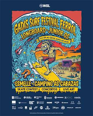 Fechas, información, programa, cartel, imágenes, mapa y ubicación de Gadis Surf Festival (2026) en Ferrol