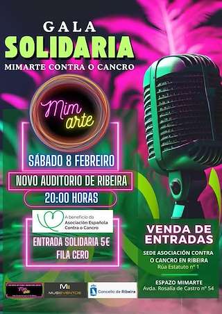 Musical Solidario a Favor da AECC en Ribeira