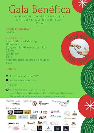 Fechas, información, programa, cartel, imágenes, mapa y ubicación de Gala Benéfica a Favor da Esclerosis Lateral Amiotrófica (2025)  en  Lalín