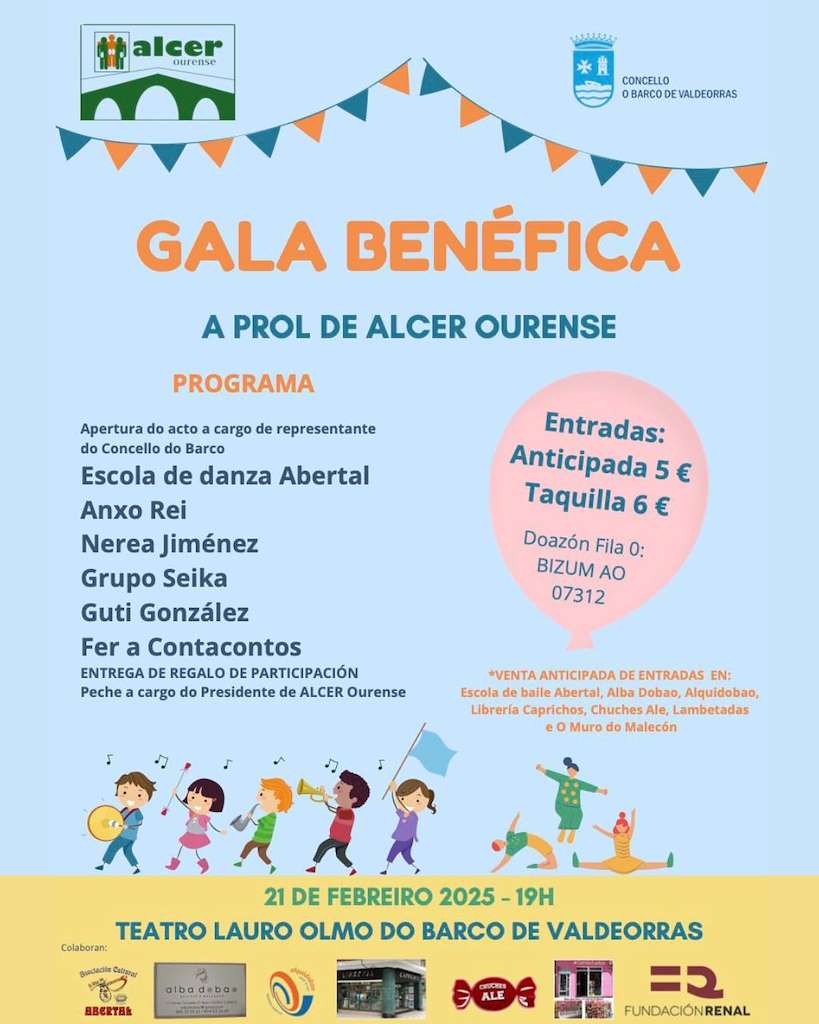 Gala Benéfica a Prol de Alcer Ourense en O Barco de Valdeorras