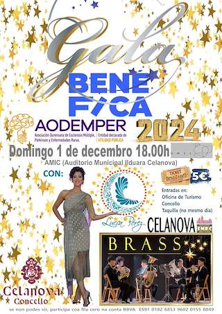 Fechas, información, programa, cartel, imágenes, mapa y ubicación de Gala Benéfica Aodemper  en  Celanova