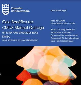 Fechas, información, programa, cartel, imágenes, mapa y ubicación de Gala Benéfica do CMUS Manuel Quiroga  en  Pontevedra