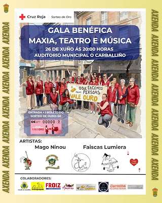 Fechas, información, programa, cartel, imágenes, mapa y ubicación de Gala Benéfica (2026) en O Carballiño