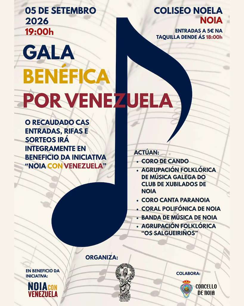 Gala Benéfica por Venezuela (2026) en Noia
