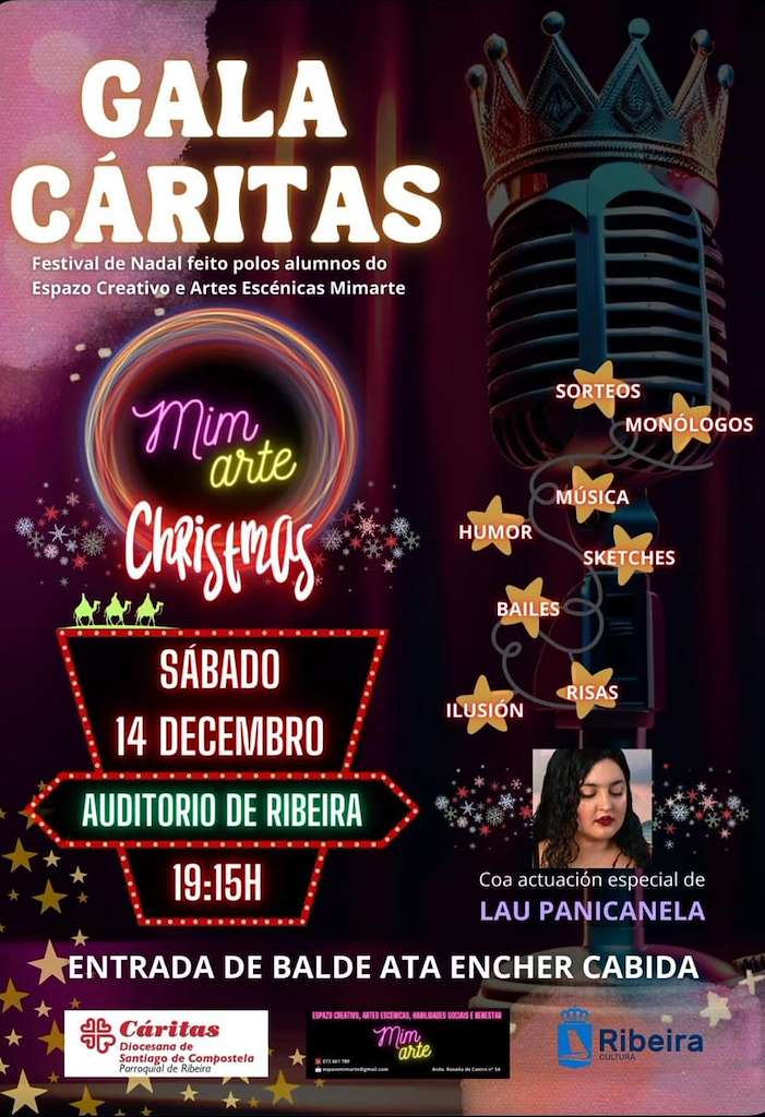 Gala Cáritas de Mimarte en Ribeira