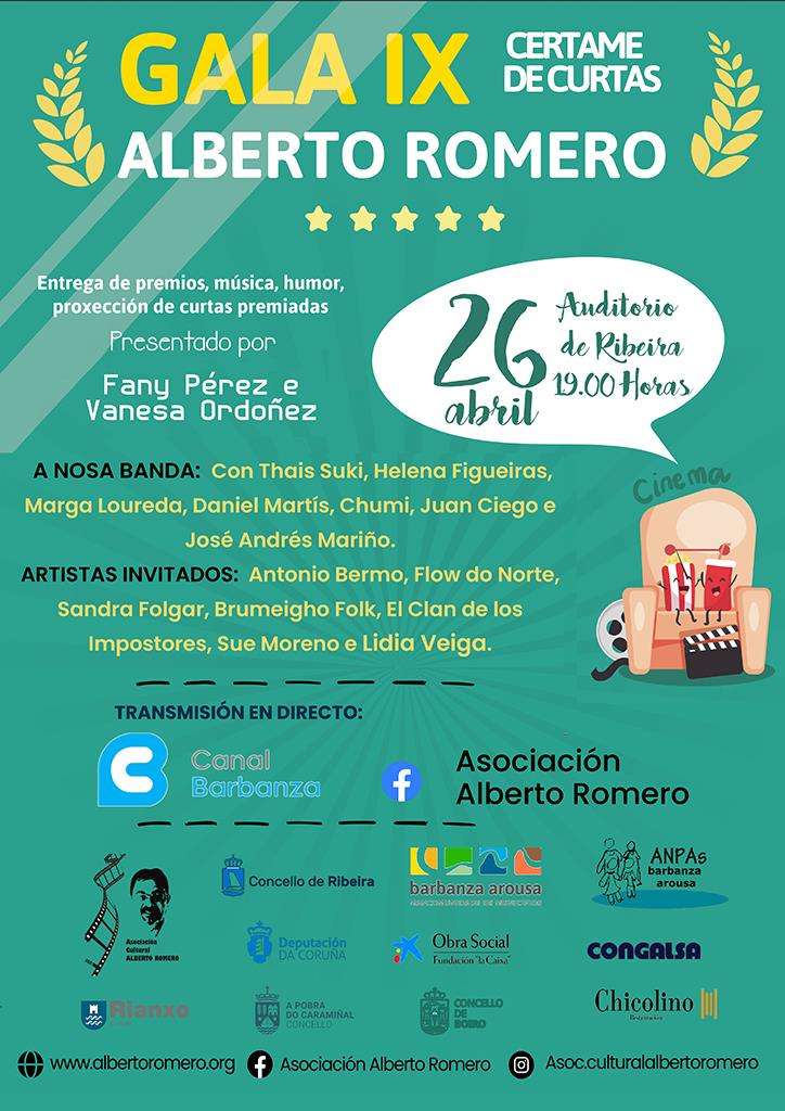 IX Gala de Curtas Alberto Romero (2025) en Ribeira