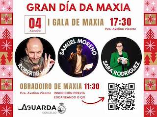 Fechas, información, programa, cartel, imágenes, mapa y ubicación de I Gala de Maxia  en  A Guarda