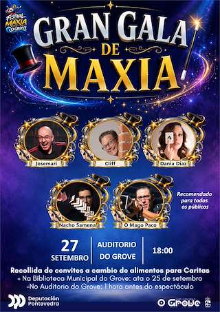 Fechas, información, programa, cartel, imágenes, mapa y ubicación de Gala de Maxia (2026)  en  O Grove