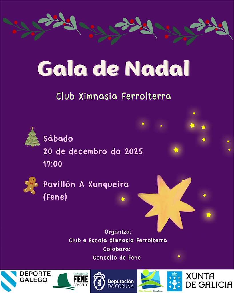 Gala de Nadal do Club Ximnasia Ferrolterra (2025) en Fene