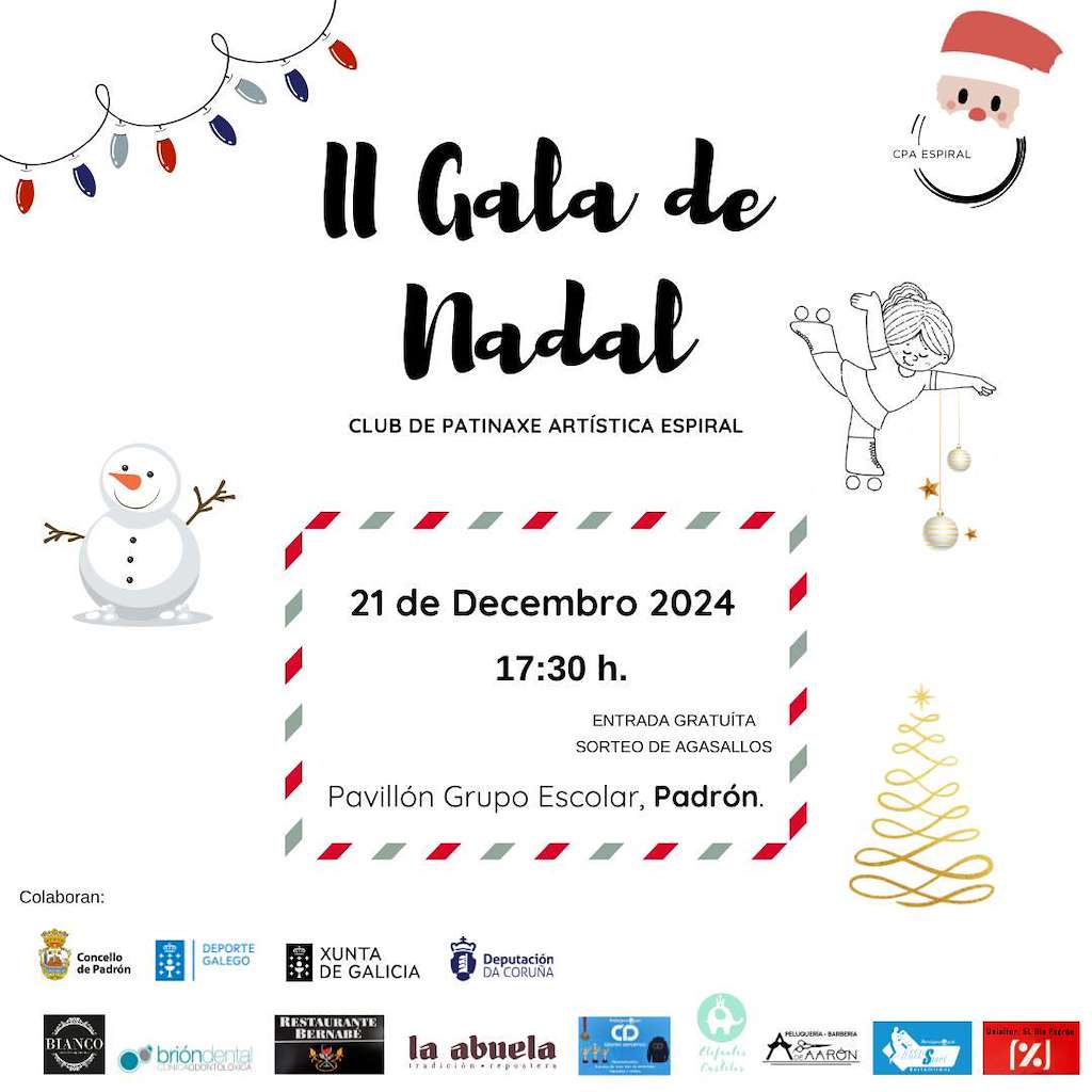 II Gala de Nadal Patinaxe Artística en Padrón
