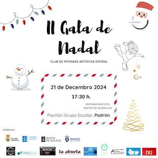 Fechas, información, programa, cartel, imágenes, mapa y ubicación de II Gala de Nadal Patinaxe Artística  en  Padrón