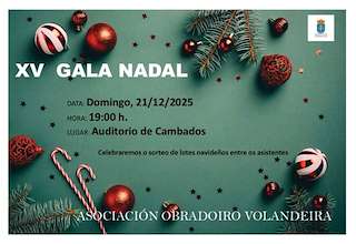 Fechas, información, programa, cartel, imágenes, mapa y ubicación de XV Gala de Navidad (2025)  en  Cambados