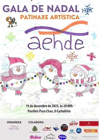 Fechas, información, programa, cartel, imágenes, mapa y ubicación de Gala de Navidad Club Aehde (2025)  en  O Carballiño