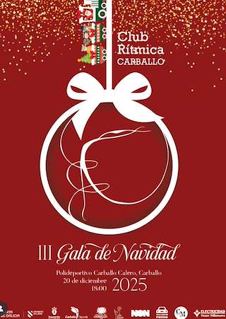 Fechas, información, programa, cartel, imágenes, mapa y ubicación de III Gala de Navidad de Rítmica (2025)  en  Carballo