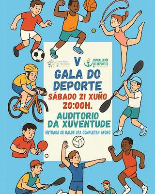 Fechas, información, programa, cartel, imágenes, mapa y ubicación de V Gala do Deporte  en  Cambados