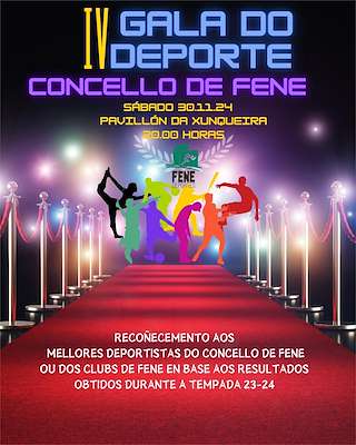 Fechas, información, programa, cartel, imágenes, mapa y ubicación de IV Gala do Deporte   en  Fene