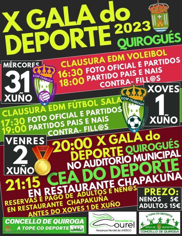 X Gala do Deporte en Quiroga
