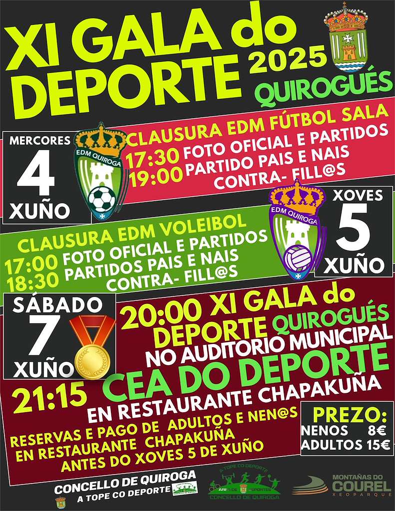 XI Gala do Deporte en Quiroga