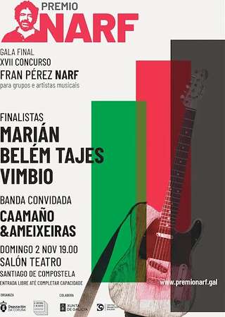 Fechas, información, programa, cartel, imágenes, mapa y ubicación de Gala Final Premios Narf (2025)  en  Santiago de Compostela