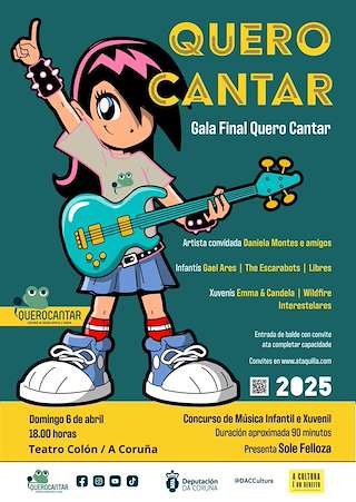 Fechas, información, programa, cartel, imágenes, mapa y ubicación de Gala Final Quero Cantar  en  A Coruña