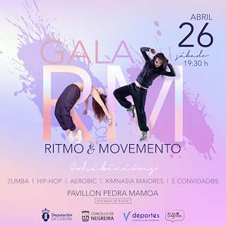 Fechas, información, programa, cartel, imágenes, mapa y ubicación de Gala Ritmo e Movemento  en  Negreira